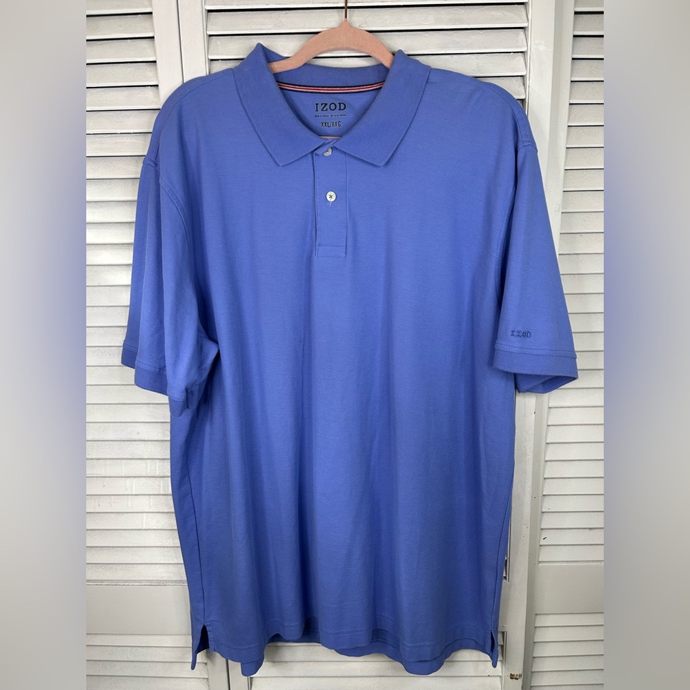 Izod Men's Polo Shirt‎ in Vibrant Blue Size XXL